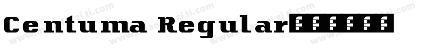 Centuma Regular字体转换